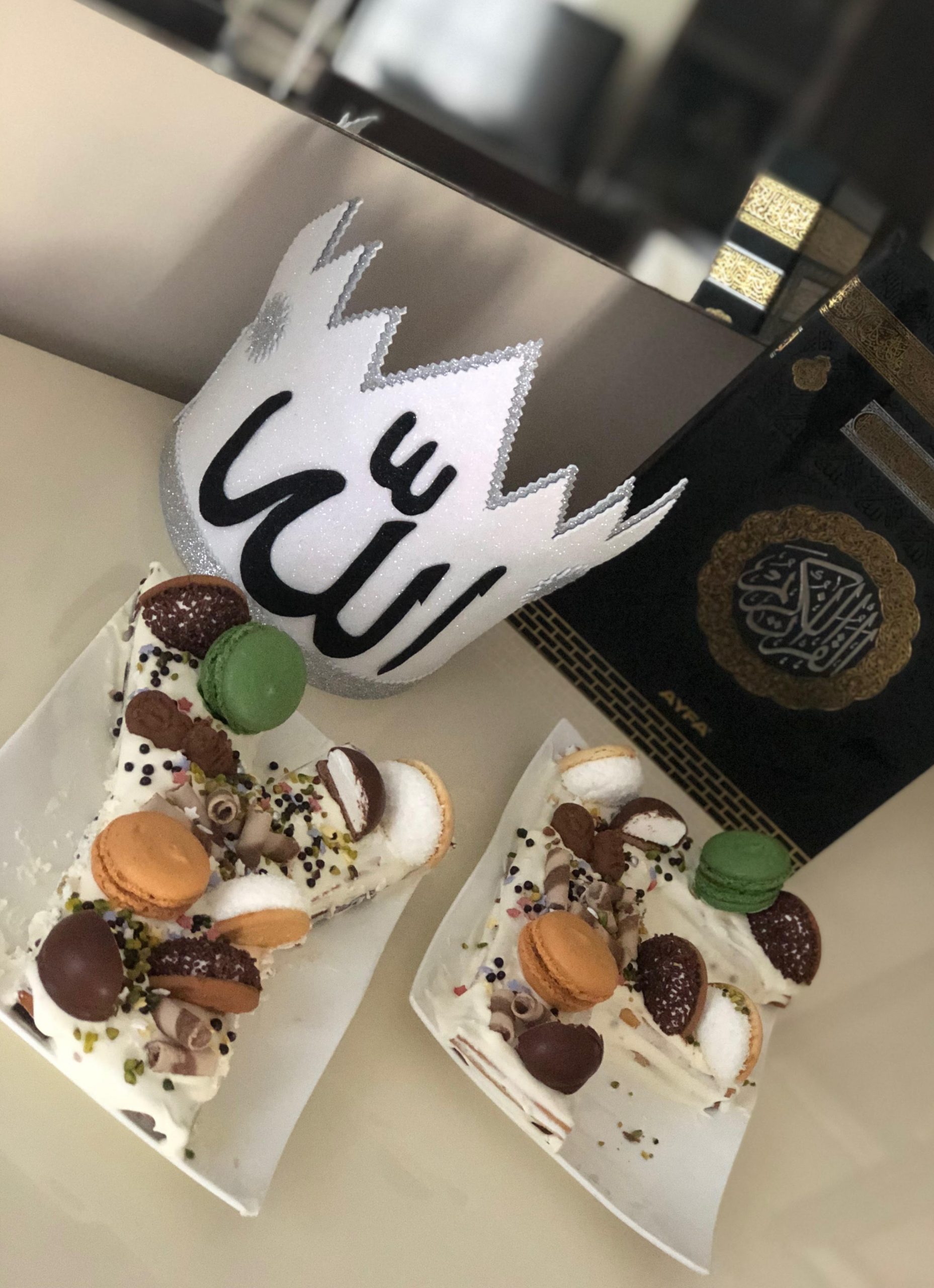 Kurabiye Hamurundan Harf Sayı Pasta Tesettür Yakası